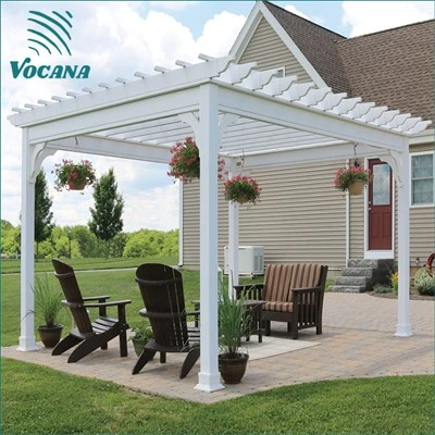 WPC tetővel ellátott pergola